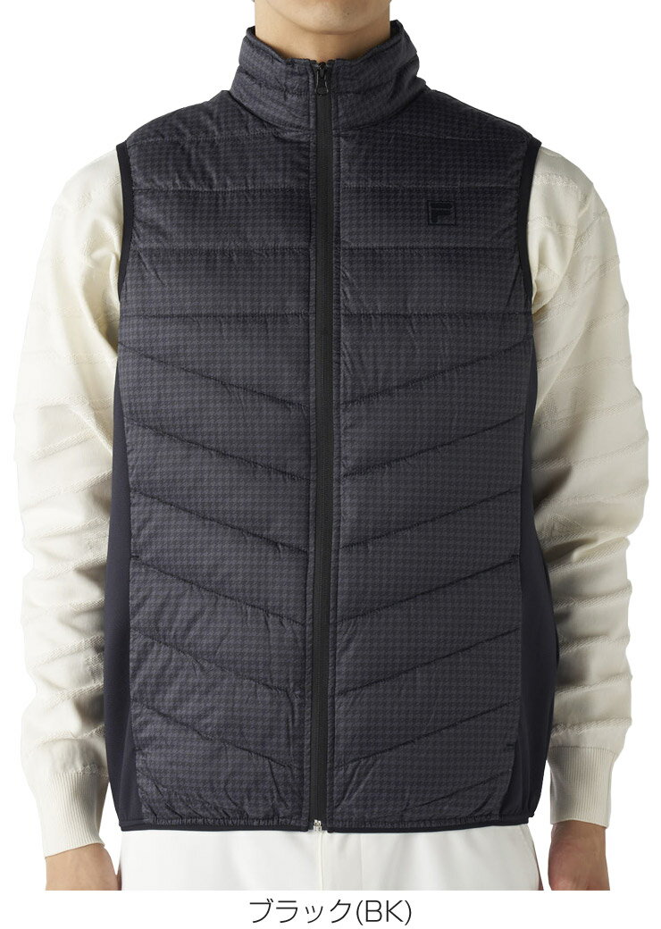 フィラゴルフ 極薄ハイブリッド フルジップ ダウンベスト ウェア メンズ 2025年秋冬モデル M-3L 785-209
