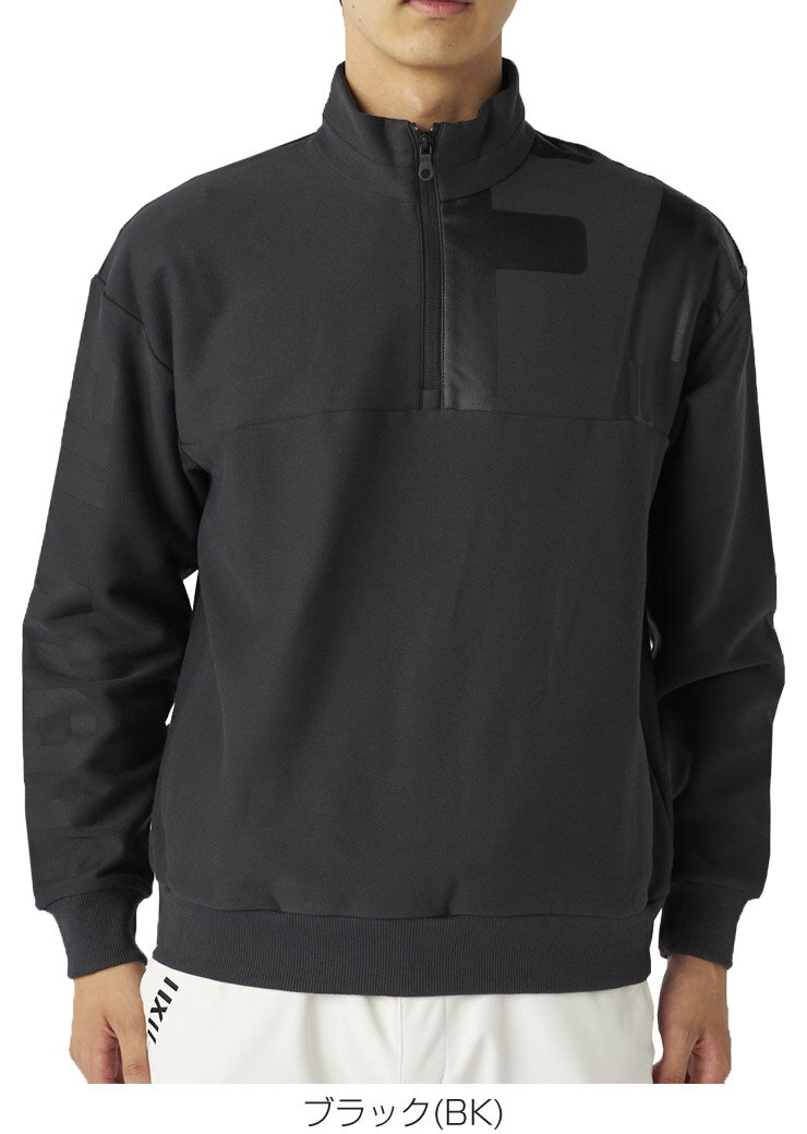 フィラゴルフ ACTIVE RETRO LINE ビッグロゴ ハーフジップ 長袖 プルオーバー ウェア メンズ 2025年秋冬モデル M-3L 785-563 [即納]