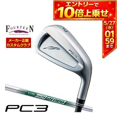 FOURTEEN - ＼エントリーでP10倍！5/23 20:00‐5/27 1:59／ 特注カスタムクラブ フォーティーン 2024 PC3 アイアン N.S. PRO 950GH neo シャフト 単品[＃5、＃6、＃7、＃8、＃9、PW]