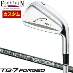 特注カスタムクラブ フォーティーン TB-7 Forged アイアン USTマミヤ アッタス Recoil 95 / 110 シャフト 単品[＃5、＃6、＃7、＃8、＃9、PW]