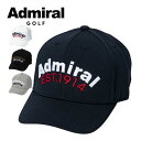 アドミラルゴルフ アーチロゴ ツイル キャップ ゴルフウェア ADMB5A10
