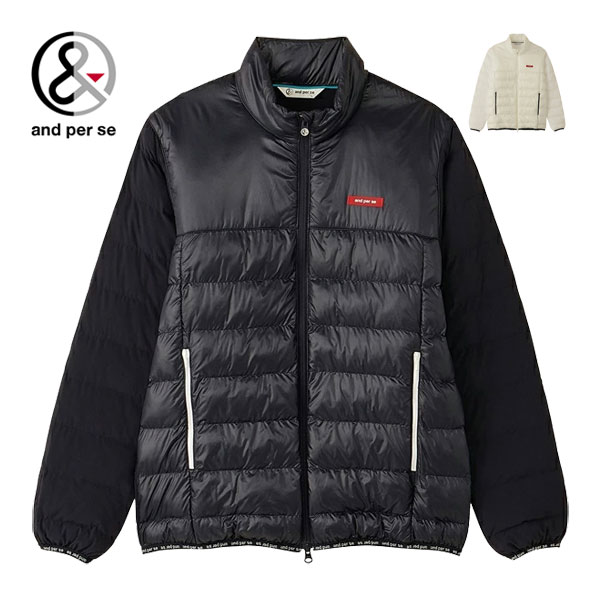 アンパスィ and per se エナジーコクーン フルジップ 中綿ブルゾン ゴルフウェア メンズ M-LL AMF1123G2 [即納]