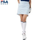 フィラゴルフ レディース ゴルフウェア ハイウエスト スカート インナーパンツ付き 752-342 M-LL その1