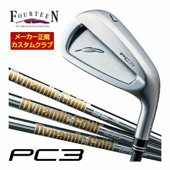 FOURTEEN - 特注カスタムクラブ フォーティーン 2024 PC3 アイアン DG85 / DG95 / DG105 / DG120 シャフト 4本セット[＃7-P]