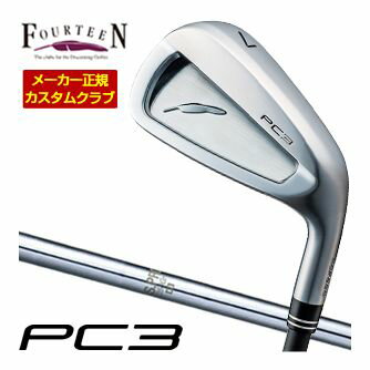 FOURTEEN - 特注カスタムクラブ フォーティーン 2024 PC3 アイアン N.S. PRO 1050GH シャフト 単品[＃5、＃6、＃7、＃8、＃9、PW]