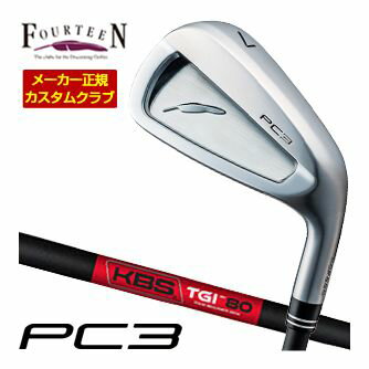 FOURTEEN - 特注カスタムクラブ フォーティーン 2024 PC3 アイアン TGI 90/95/100/110 シャフト 4本セット[＃7-P]