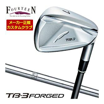 世界で一番やさしい単一素材構造の軟鉄鍛造アイアンを作りたかった Fourteen 2025NEW TB3 FORGED フォーティーン ザ TB-3 フォージド Fourteen TB3 フォージド 5番アイアン 6番アイアン 7番アイアン 8番アイアン 9番アイアン ピッチングウェッジ 23度 26度 30度 34度 38度 42度 NSPRO 950GH HTメーカー希望小売価格はメーカーカタログに基づいて掲載していますフォーティーン 2025NEW TB-3 Forged アイアン 特注カスタムクラブ ▲標準シャフト装着時スペック（参考スペック）▲ こちらのモデルは2025年11月7日発売開始予定モデルとなります。 長さ、バランス指定について 標準長さをご指定の場合は、メーカー規定の長さになります。 ±0.5インチの範囲で無料対応可能です。 標準バランスご希望の場合は、メーカー推奨バランスになります。 ご希望のバランス・長さをご指定の場合は、バランスをコメント欄にご記入下さい。 バランスは1ポイント刻みでの対応となります。 0.5ポイント刻みのご指定はメーカーにてお受け致しかねます。 ヘッド・シャフト重量により、お客様のご希望のスペックに添えない場合が御座います。 その際は、当方よりメールにてご連絡致します。 グリップについて