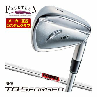 Iron - 特注カスタムクラブ フォーティーン 2025NEW TB-5 FORGED アイアン KBS TOUR S-TAPER シャフト 4本セット[＃7-P]
