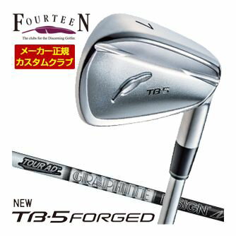 Iron - 特注カスタムクラブ フォーティーン 2025NEW TB-5 FORGED アイアン グラファイトデザイン ツアーAD 105 / 115 シャフト 4本セット[＃7-P]