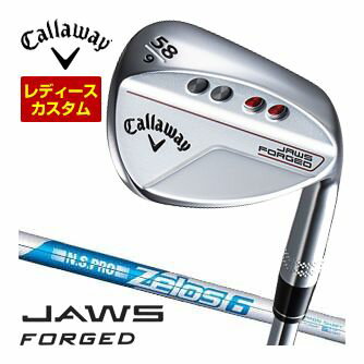 キャロウェイ ジョーズ ジョウズ フォージド ウェッジ 軟鉄鍛造 クローム クロム Callaway JAWS FORGED Wedge CHROME サンドウェッジ アプローチウェッジ ギャップウェッジ ロブウェッジ 右用 46度 48度 50度 52度 54度 56度 58度 60度 ウィメンズ 女性用 レディース レディス。日本シャフト ゼロス6 Zelos6メーカー希望小売価格はメーカーカタログに基づいて掲載しています。キャロウェイ JAWS FORGED ウィメンズ ウェッジ クロム 特注カスタムクラブ ▲標準シャフト装着時スペック（参考スペック）▲ キャロウェイゴルフ特注カスタム対応グリップ一覧からも グリップを選択頂けます。 下記掲載グリップ以外は対応しておりません。 こちらの商品は2023年3月下旬発売開始予定となります。 長さ、バランス指定について 標準長さご希望の場合は、メーカー推奨長さになります。 ご希望の長さをご指定の場合は、希望の長さをコメント欄にご記入下さい。 メーカーが定める測定方法による長さ設定となります。 異なるメーカーの35.75インチでも長さに違いが出てくる場合が御座いますので、 異なるメーカーのウェッジを組み合わせする場合はご注意ください。 また他メーカーの長さに合わせてのご注文はお受け致しかねます。 ※キャロウェイカスタムは2014年よりバランス指定はできません※