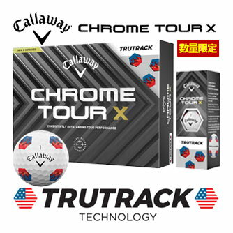キャロウェイ CHROME TOUR X 数量限定 TRUTRACK ゴルフボール [12球入り] 2024年モデル [即納]