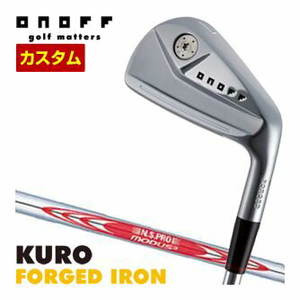 [タイムセール] 特注カスタムクラブ オノフ 2024 KURO FORGED アイアン 単品[＃4、＃5、＃6、＃7、＃8、＃9、PW] N.S.PRO MODUS3 TOUR115 シャフト 標準グリップ仕様