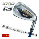 特注カスタムクラブ ゼクシオ 13 アイアン ダイナミックゴールド AMT TOUR WHITE シャフト 単品[#5、#6、#7、#8、#9、PW、AW、SW...