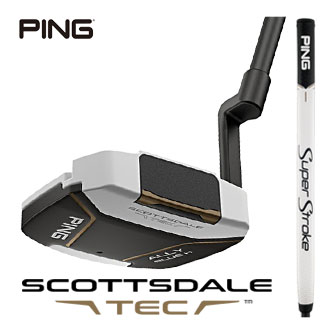 [タイムセール] ピン SCOTTSDALE TEC ALLY BLUE H CB パター PING SuperStroke TOUR 1.0P 17 IN WHT/BZ グリップ装着モデル