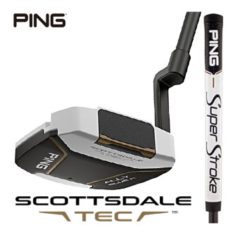 WOSS - [タイムセール] ピン SCOTTSDALE TEC ALLY BLUE H パター PING SuperStroke TOUR 2.0 PT WHT/BZ グリップ装着モデル