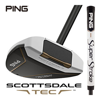 [タイムセール] ピン SCOTTSDALE TEC KETSCH ONSET パター PING SuperStroke TOUR 2.0 PT WHT/BZ グリップ装着モデル