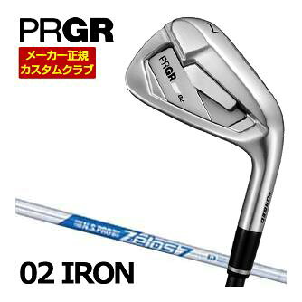 ゼロツー アイアン PRGR 02 IRON N.S.PRO ZELOS 7 ゼロス7メーカー希望小売価格はメーカーカタログに基づいて掲載していますプロギア NEW 02 IRON ▲標準シャフト装着時スペック（参考スペック）▲ その他、下記の一覧に掲載されているグリップに 無料で変更が可能となっております。 下記掲載以外はメーカー対応外となります。 こちらの商品は2026年4月中旬発売開始予定となります。