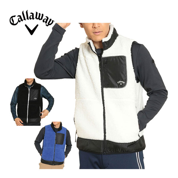 メーカー希望小売価格はメーカーカタログに基づいて掲載しています。CALLAWAY APPAREL GOLF 石川遼 オススメ おすすめ ゴルフ ゴルフ用品 ウエア アパレル ゴルフウェア 洋服 男性 メンズウェア トップス ジップアップ シェルパフリース もこもこ モコモコ 保温 温かい 暖かい 裏地 白 ホワイト 黒 ブラック ブルー CW22FWWEARキャロウェイ ゴルフ メンズウェア シェルパフリース フルジップボア ベスト C22216103 機能 暖かみのあるソフトなシェルパフリースを使用したベストです。 素材に表面感があるので、着用するだけでフワフワとした季節感を感じるアクセントに。 アウトドアテイストですが、合繊とのコンビネーションがスポーティーさをプラスしています。 保温性、抗菌ポケット袋地、裏地仕様 素材 表生地：ポリエステル100％別布：ポリエステル100％裏生地：ポリエステル100％ サイズ目安