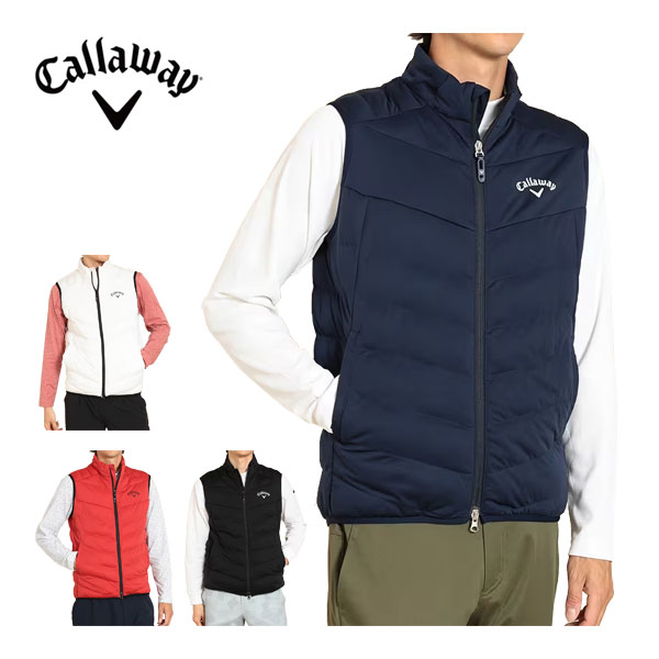 ☆ポイントUp14日20時から！キャロウェイ メンズ ゴルフウェア スターストレッチ フルジップ 中綿ベスト C23216100 M-3L 【即納】