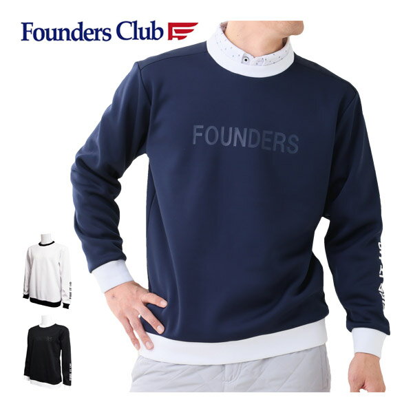 [タイムセール] ファウンダースクラブ クルーネック プルオーバー ボンディング ブルゾン ゴルフウェア..