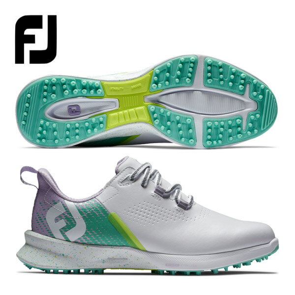 フットジョイ FJ フュ—エル フラッシュ LACED スパイクレス ゴルフシューズ レディース ウィズ:W 90684