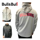 [セール] Bull＆Bull ゴルフウェア メンズ ダンボールニット バックロゴ フルジップ パーカー M080-32536 2023年秋冬モデル XS-L