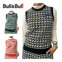 Bull＆Bull ゴルフウェア レディース FULECO ジャカード ベスト W080-12004 2023年秋冬モデル S-L