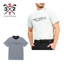 SY32 by SWEET YEARS メンズ ゴルフウェア ディンプルメッシュ モックネック 半袖シャツ SYG-24S22 M-XL 【即納】