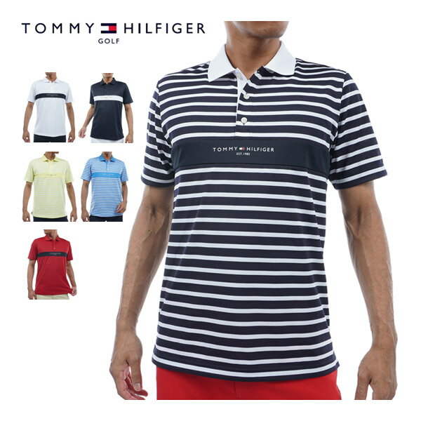 トミー ヒルフィガー ポロシャツ メンズ トミーヒルフィガー ゴルフ ウェア メンズ エッセンシャル 半袖 ポロシャツ THMA422 2024年春夏モデル M-XL 【あす楽対応】