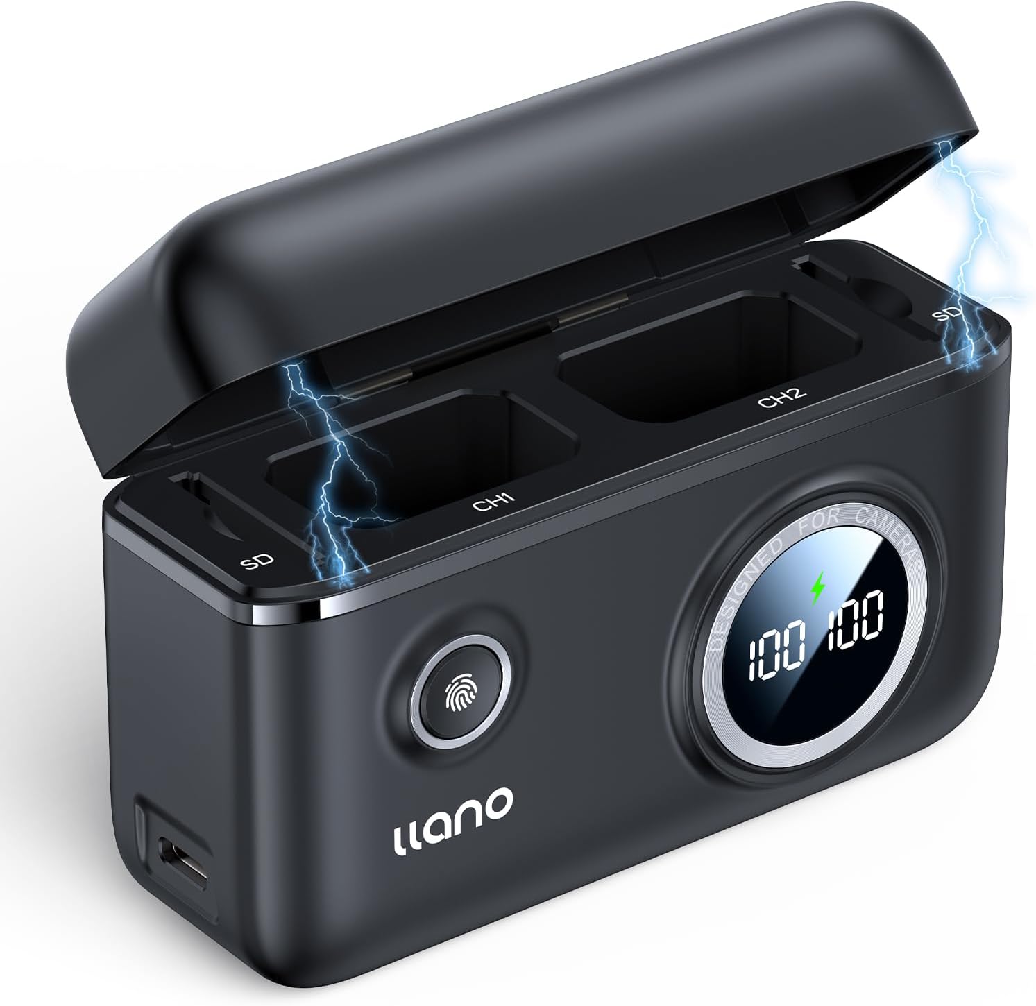 ★llano NP-FW50 バッテリー 充電器 PDFor Sony NEX 3/5/7 シリーズ a3000 a5000 a5100 a55 a6000 a6100 a6300 a6400 a6500 a7/a7II/a7s/a7SII/a7rなどのデジタルカメラバッテリーに対応