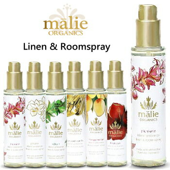 マリエオーガニクス リネン&ルーム スプレー 148ML / MALIE ORGANICS 全6種類[ココナッツバニラ、ハイビスカス、マンゴーネクター、コケエ、ピカケ、プルメリア]ハワイから届いた香りでお部屋やカーテン、ベッドなどリネンの消臭を【楽ギフ_包装】のサムネイル