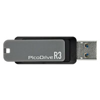 【アウトレット】グリーンハウスUSB3.0対応USBメモリー128GB「GH-UF3RA128G-BK」回転式キャップ採用