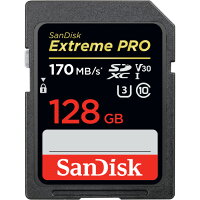 【128GB】SDXCカードサンディスクSanDisk海外パッケージ品ExtremeProUHS-IREAD:170MB/sWRITE:90MB/sV30U3Class10SDSDXXY-128G-GN4INSDカード