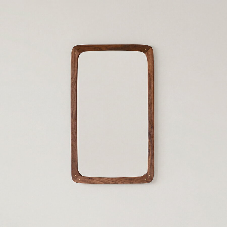 kilta Mirror walnut | ミラー 鏡 壁掛け 北欧 無垢材 無垢 ウォルナット オイル仕...