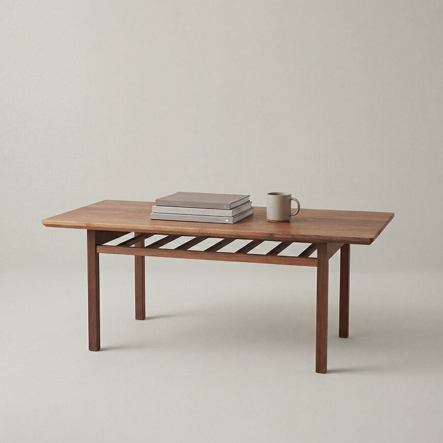 Newnormal Low Table ローテーブル 幅 90cm 奥行き 45cm 高さ 37cm ウォルナット | テーブル コーヒーテーブル リビングテーブル サイドテーブル 無垢材 ナチュラル 北欧 天板 木製 木 リビング