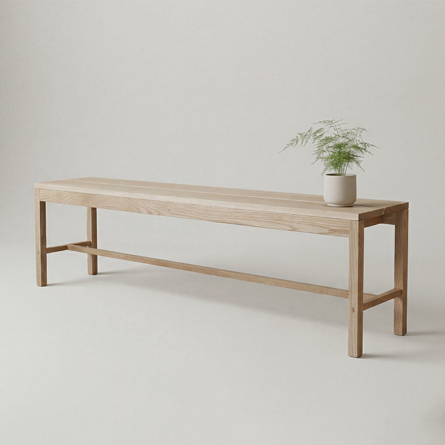 ワークベンチ Work Bench Solid オーク | ベンチ 二人掛け 三人掛け 無垢材 ナチュラル 北欧 木製 ダイニング