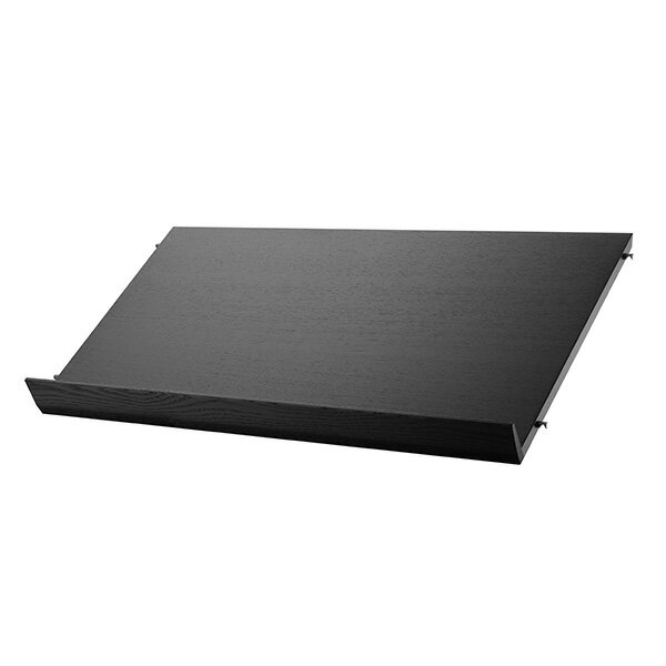 【日本代理店】String スウェーデン製 マガジンシェルフ 木製 ブラックステインドアッシュ | ストリン..