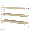 【3月入荷予定】【 送料無料 】 String Pocket Ash White ストリングポケット アッシュホワイト string shelf | 飾り棚 壁掛け 壁付け 棚 たな ウォールシェルフ インテリア おしゃれ お洒落 家具 木製 北欧 北欧家具 シェルフ ラック 収納 リビング 組み立て