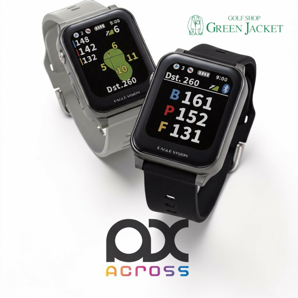樂天商城 - 【2026年最新モデル】イーグルビジョン アクロス EV AX ACROSS EV-539 ゴルフナビ watchシリーズ 新しい カラーディスプレイ 腕時計型ナビ ゴルフ距離計 朝日ゴルフ 日本正規品 母の日 父の日 プレゼント