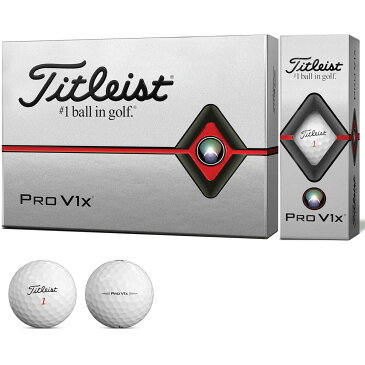 Titleist PRO V1x WHITE タイトリスト プロブイワンエックス ホワイト ボール 2ダースパック 24球 ゴルフ 送料無料 平成最後 令和 新生活