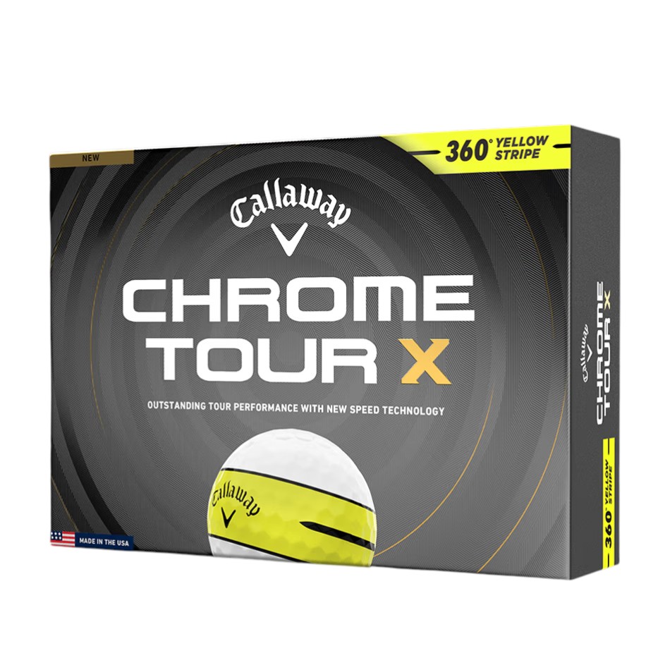 【2ダースパック】Callaway Chrome TourX 360° YELLOW STRIPE 2ダースパック キャ...