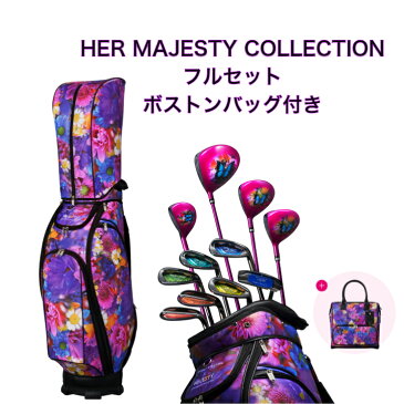 【ポイント10倍】HER MAJESTY COLLECTION ハー マジェスティコレクション クラブフルセット キャディバッグ 蜷川実花コラボレーション ゴルフセット