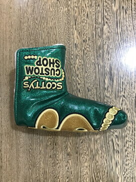 ScottyCameron CS IND CASH SPARKLE GREEN/GOLD ピンタイプ スコッティキャメロン キャッシュスパークル グリーンゴールド パターカバー ゴルフ