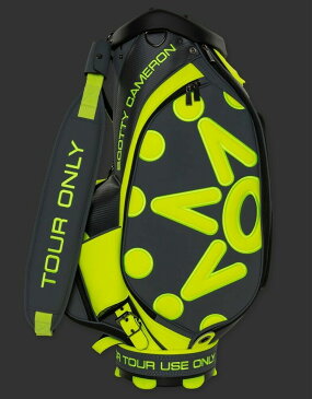 【新品】スコッティキャメロン ハワイアンオープン ツアースタッフバッグ チャコールネオン Hawaiian Open 2022 Tour Staff Bag Charcoal/Neon キャディバッグ