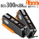 BCI-300PGBK 顔料ブラック 2本 互換インク bci-300 BCI-301 BCI-300 BCI-300BK TS7530 キヤノンインク プリン...