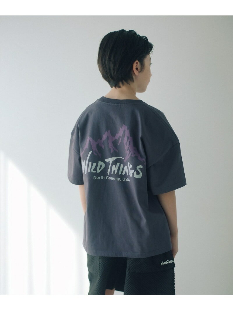 樂天商城 - 【別注】＜WILD THINGS＞ マウンテン ショートスリーブ Tシャツ / キッズ 140cm-160cm UNITED ARROWS green label relaxing ユナイテッドアローズ グリーンレーベルリラクシング トップス カットソー・Tシャツ イエロー グリーン グレー【送料無料】[Rakuten Fashion]