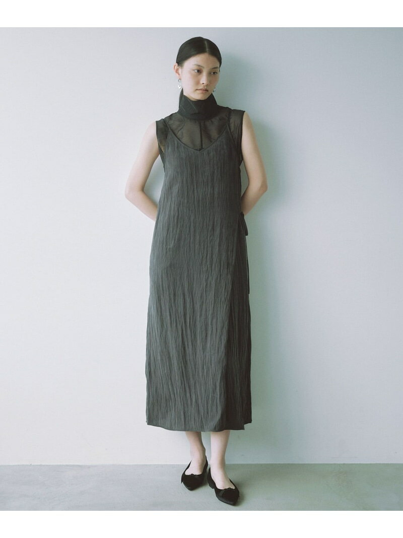 【SALE／25%OFF】＜SEASONAL COLLECTION＞ツイル キャミソール ワンピース UNITED ARROWS green label relaxing ユナイテッドアローズ グリーンレーベルリラクシング ワンピース・ドレス ワンピース ブラック ワインレッド ベージュ【RBA_E】【送料無料】[Rakuten Fashion]