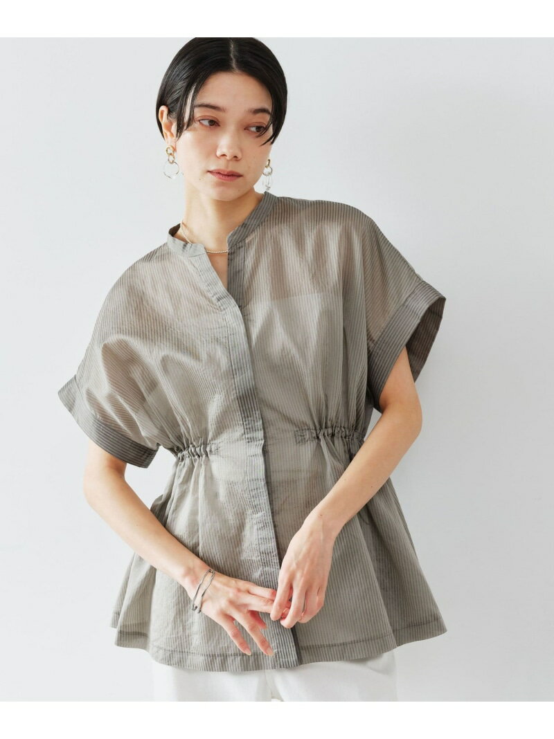 樂天商城 - 【結論シリーズ】ギャザーハイウエストブラウス[size SHORTあり] UNITED ARROWS green label relaxing ユナイテッドアローズ グリーンレーベルリラクシング トップス シャツ・ブラウス ブラック ホワイト ブルー ピンク【送料無料】[Rakuten Fashion]