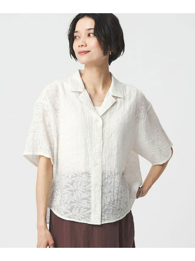 ジャガード シャツ UNITED ARROWS green label relaxing ユナイテッドアローズ グ...