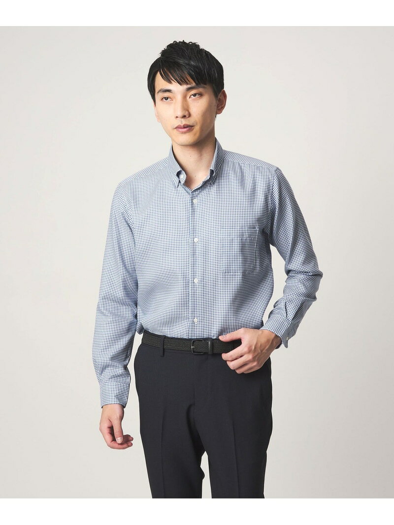 Rakuten - エブリット コットンオックス ギンガムチェック スナップ ボタンダウン シャツ -イージーアイロン- UNITED ARROWS green label relaxing ユナイテッドアローズ グリーンレーベルリラクシング トップス シャツ・ブラウス【送料無料】[Rakuten Fashion]